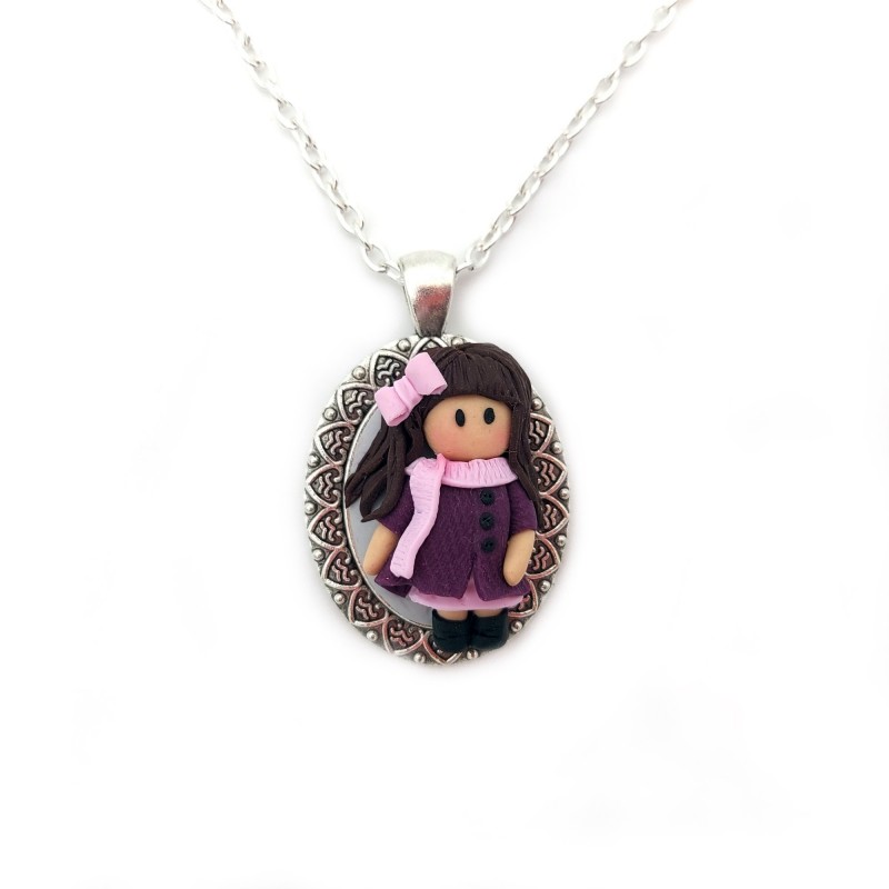 Colier fimo Little Girl 1